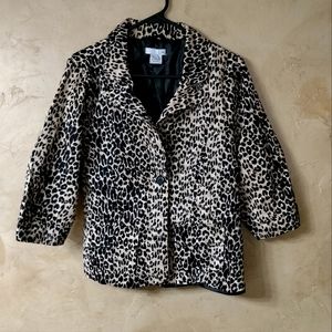 Leopard blazer L